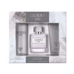 Guess 1981 by Guess for Men - 3 Pc Gift Set 3.4oz EDT Spray  6oz Deodorant Body Spray  6.7oz Shower Gel