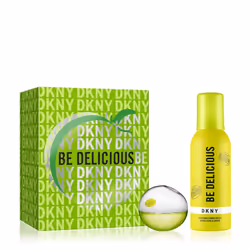 DKNY Be Delicious Eau de Parfum 2 Piece Gift Set For Women - Perfume Spray 1.0 Fl. Oz. & Refreshing Shower Mousse 5.0 Oz.