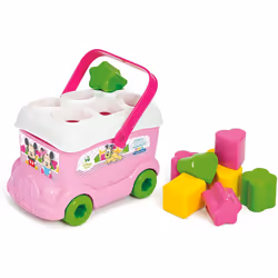 Clementoni 14933 Baby Minnie Shape Sorter Bus, Multicolour