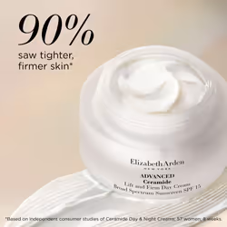 Elizabeth Arden Advanced Ceramide Lift and Firm Moisturizing Day Cream SPF 15  Lightweight  Infused with Ceramides  Hydrates and Tightens Skin  1.7 fl