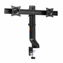 Kensington Space Saving Monitor Arm Dual, Clamp/Bolt-through, 8 kg, 68.6 cm (27"), Height adjustment, Black