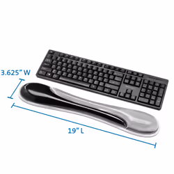 Kensington K62395US wrist rest Gel Black, Grey