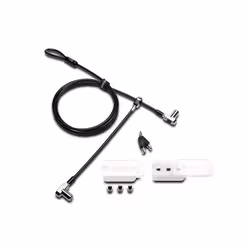 Kensington Universal 3-in-1 Keyed Lock Twin Head, Kensington, Key, Carbon steel, Silver