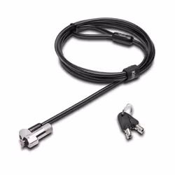 Kensington NanoSaver Laptop Lock - Master Keyed, 1.8 m, Key, Carbon steel, Black