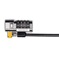 Kensington ClickSafe Combination Laptop Lock - Master Coded, 1.5 m, Combination lock, Steel, Black