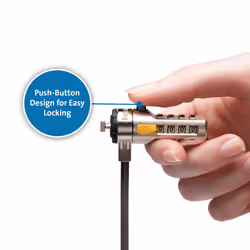 Kensington K65011WW Serialized Combination Laptop Lock - 25 Pack