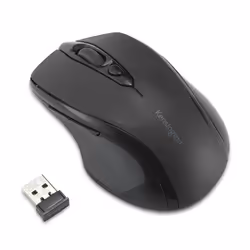 Kensington MY310 EQ Mouse – Midsize – Wireless, Right-hand, Optical, RF Wireless, 1600 DPI, Black