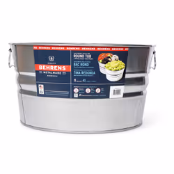Behrens 1GS 11 Gallon Round Galvanized Steel Tub
