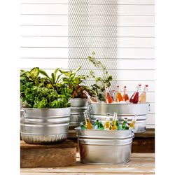 Behrens 1GS 11 Gallon Round Galvanized Steel Tub