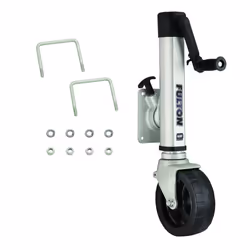 Fulton 1413040134 F2 Wide Track Trailer Tongue Jack  1 600 lbs.  silver