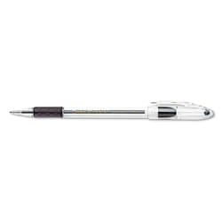 Pentel BK91ASWUS R.S.V.P. Stick Ballpoint Pen  1mm  Translucent Barrel  Black Ink  24/Pack
