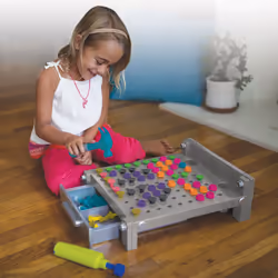 Learning Resources Design and Drill My First Play Workbench (Grey)