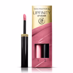 Max Factor Lipfinity Lip Colour, 040 Vivacious, 2.3ml/1.9g, Pink, Vivacious, 1 colours, Coloring, Moisturizing, Shine, liquid