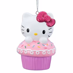 Hello Kitty Christmas Ornament Officially Licensed Pink Cupcake Surprise Christmas Tree Decoration
