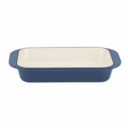 Cuisinart Cast Iron Roasting/Lasagna Pan 14"""" Enameled Provencial Blue
