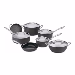 Cuisinart GG-12 GreenGourmet Hard Anodized 12-Piece Set Black/Stainless Steel