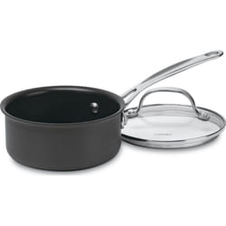 Cuisinart 1-Quart Saucepan  Chef's Classic Nonstick Hard Anodized Saucepan w/Cover  619-14