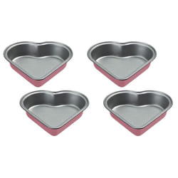Cuisinart CMBM-4HRT1PK 4-pc Mini Heart Pan Set Pink