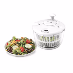 Cuisinart Large Salad Spinner- Wash Spin & Dry Salad Greens Fruits & Vegetables 5qt CTG-00-SASW White