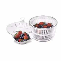Cuisinart Large Salad Spinner- Wash  Spin & Dry Salad Greens  Fruits & Vegetables  5qt  CTG-00-SASW White