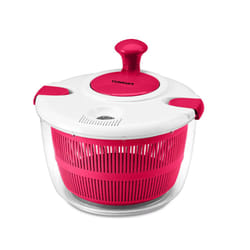 Cuisinart Large Salad Spinner- Wash  Spin & Dry Salad Greens  Fruits & Vegetables  5qt  CTG-00-SASR Red