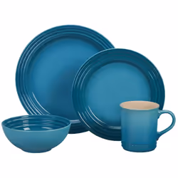 Le Creuset Stoneware Dinnerware Set 16 pc. Caribbean
