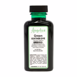 Angelus Leather Dye - Flexible Leather Dye for Shoes Boots Bags Crafts Furniture & More 3oz Green
