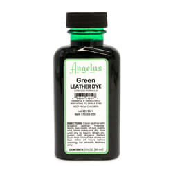Angelus Leather Dye - Flexible Leather Dye for Shoes  Boots  Bags  Crafts  Furniture  & More 3oz Green