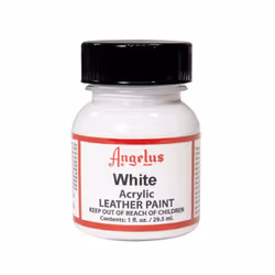 Angelus Acrylic Leather Paint White 1 oz
