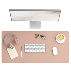 Smead 64834 desk pad Suede, Vegan leather Rose