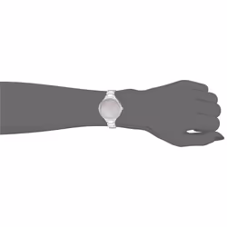 Nine West Women's Silver-Tone Bracelet Watch  NW/2337OMSV