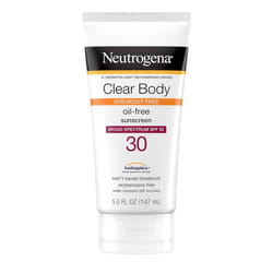 Neutrogena Clear Body Oil-Free Sunscreen SPF 30, 5 fl oz (147 ml) - Breakout Free