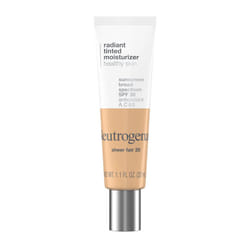 Neutrogena Healthy Skin Radiant Tinted Facial Moisturizer with Broad Spectrum SPF 30 Sunscreen Vitamins A  C  & E  Lightweight  Sheer  & Oil-Free Cove