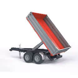 Bruder Toys Tipping Trailer with Grey Sides