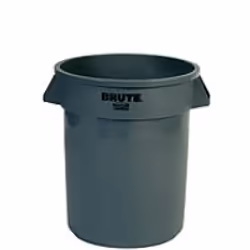 Rubbermaid 2620 BRUTE, 75.7 L, Round, Linear low-density polyethylene (LLDPE), Grey, Manual, NSF, UV