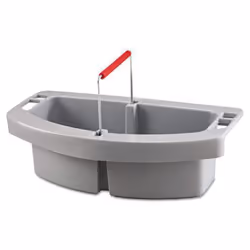 Rubbermaid 2649GRA Maid Caddy  2-Comp  16w x 9d x 5h  Gray