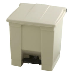 Rubbermaid Step-on Classic Container 30 L Beige Front Step Waste Rubbish Bin