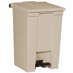 Rubbermaid Step-On 6144, 45.4 L, Rectangular, High-Density Polyethylene (HDPE), Polypropylene (PP), Beige, Pedal, FM, UV, OSH ...