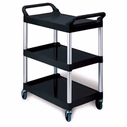 Rubbermaid 3424-88, Polypropylene (PP), Black, 90.7 kg, 3 shelves, 473 mm, 854 mm