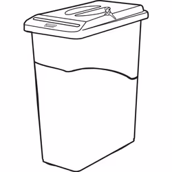 Rubbermaid Slim Jim 9W15 87.1 L Rectangular Grey