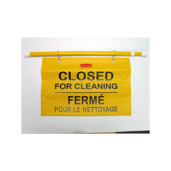 Rubbermaid FG9S1600YEL warning sign