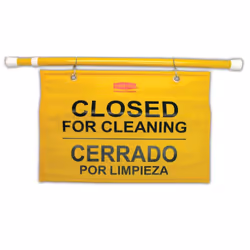 Rubbermaid FG9S1600YEL warning sign