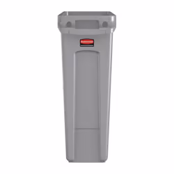 Rubbermaid Slim Jim Container With Venting Channels Grey 87Ltr - [F649]
