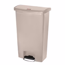 Rubbermaid 1883460, 68 L, Rectangular, Resin, Beige, Pedal, Plastic