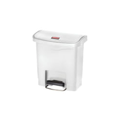 Rubbermaid 1883554 trash can 15 L Rectangular Plastic, Resin White