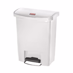Rubbermaid Step-on Container Slim Jim 30 L White Front Step Waste Rubbish Bin