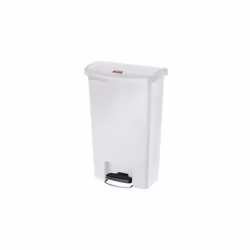 Rubbermaid 1883557, 49 L, Rectangular, Plastic, Resin, White, Pedal, Plastic