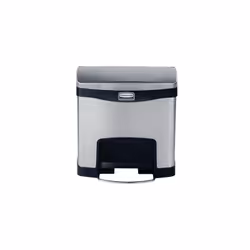 Rubbermaid 1901982 trash can 15 L Rectangular Metal Black, Metallic