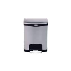 Rubbermaid 1901985 trash can 30 L Rectangular Metal, Plastic Black, Grey