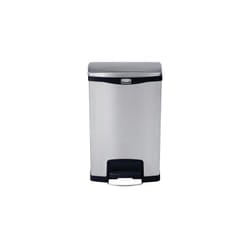 Rubbermaid 1901992 trash can 49 L Rectangular Metal, Plastic Black, Grey